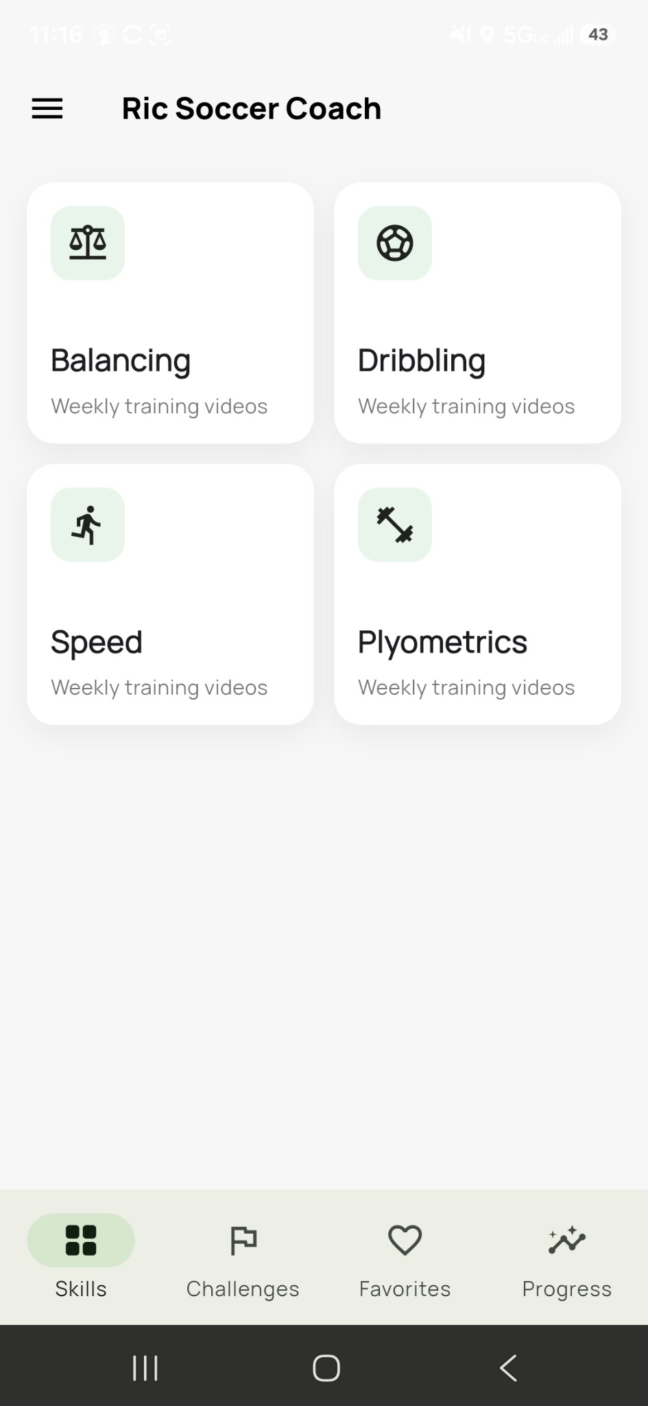 Ric Soccer Coach training skills