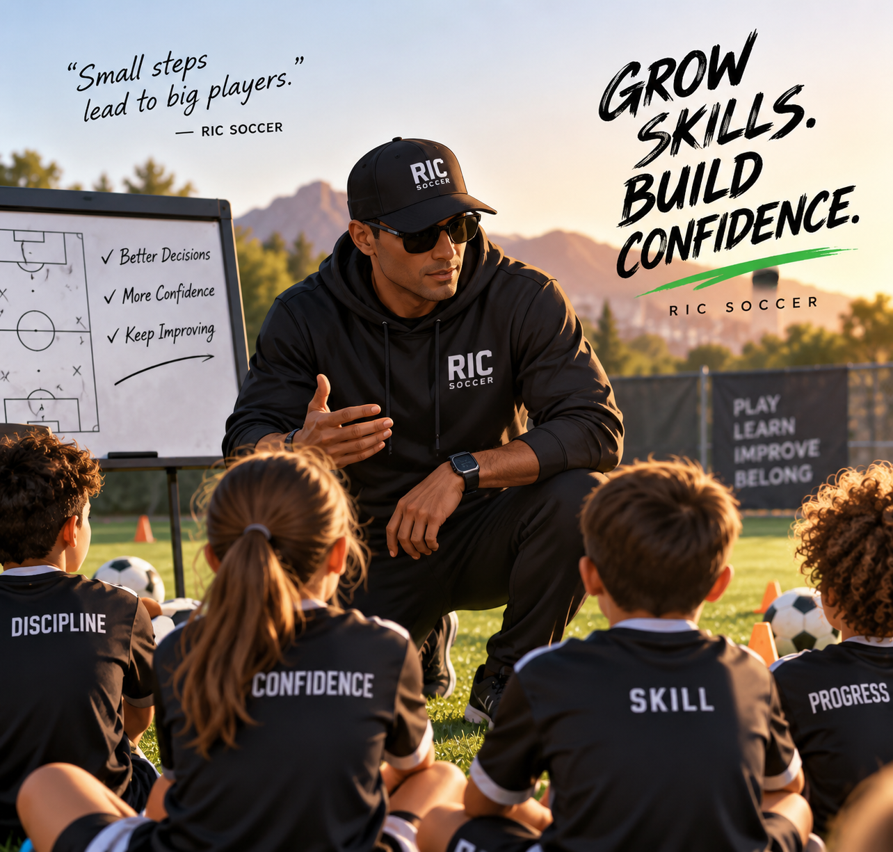 Ric Soccer coaching illustration